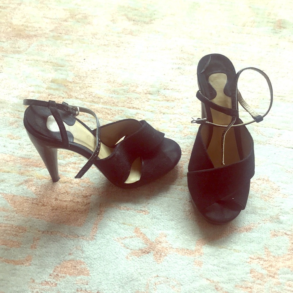 Chloé Suede Platform Strappy Sandals